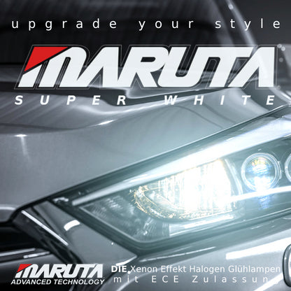 MARUTA SUPER WHITE H15 12V 55/15W Halogenlampe für Fernlicht & Tagfahrlicht, 5500K Xenon-Effekt, langlebige Xenon-Gas Birne mit hochwertigem Quarzglas & Straßenzulassung (ECE Prüfzeichen) - Bild 7